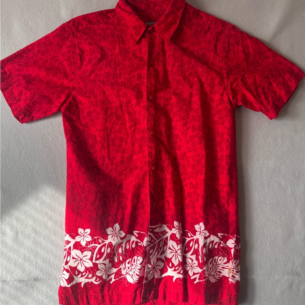 Vintage PIPING HOT HAWAIIAN BUTTON UP